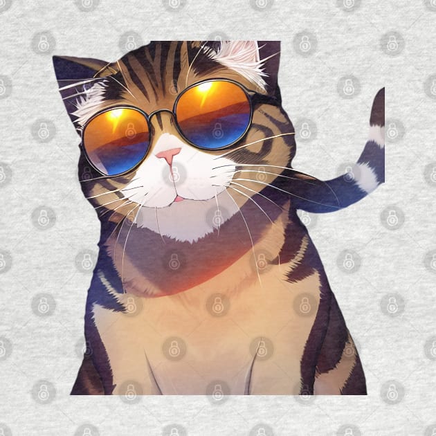 Meme Cat Wearing Sunglasses by BAYFAIRE